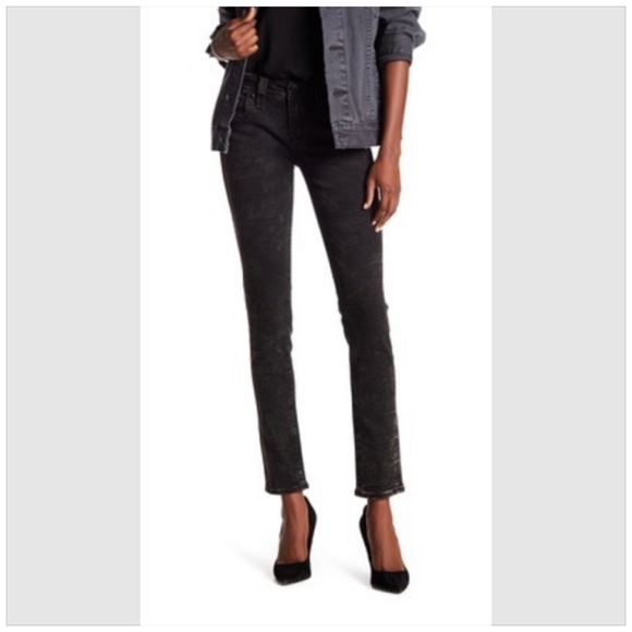 Rock Revival Metallic wrinkled Skinny Jeans 27 - Picture 3 of 8